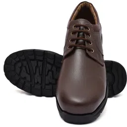 Genuine Leather | Formal Casual | Steel Toe | Safety Shoes | Lace Up Corporate Casuals For Men-image-1