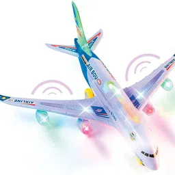 haulsale Musical AeroPlane Airbus Bump & Go Action Toy with Sound & Light-28-picture-24