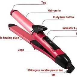 KEDARI Hair Straightener and Curler 2 in 1 NHC-2009 Hair Straightener image 3