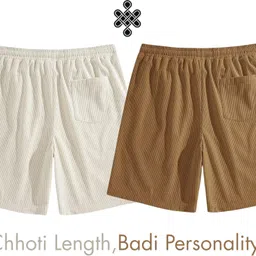 sti Pack of 2 Solid Men Multicolor Regular Shorts image 3