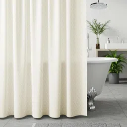 wakefit 213.36 cm (7 ft) Shower Polyester Room Darkening Curtain Single Curtain image 1