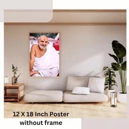 signex print media Sri Neem Karoli Baba Ji Maharaj Poster – HD Print, Laminated, Vinyl image 2