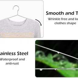 suntushti Steel Shirt Pack of 12 Hangers For Shirt image 3