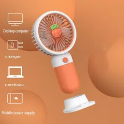 tunisky Portable Mini Cooling Fan USB Rechargeable, Compact Personal Fan for Home 200 1 Blade Table Fan image 3