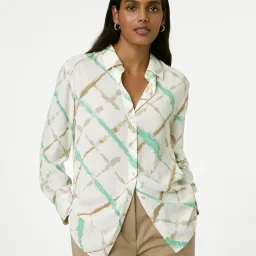 marks & spencer Printed Collared Blouse image 1