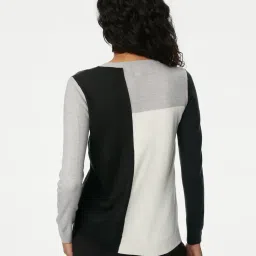 marks & spencer Women Colourblock Crew-Neck Pullover image 3