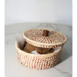 swadeh Single Maroon Sabai Grass Tandoor Tales Roti Box-picture-34