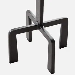 manor house Dolce Crisp Black Aluminum Accent End Table In Black Colour image 4