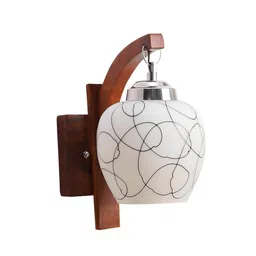 foziq Holly Brown Mango wood Wall Sconces image 5