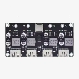 4-Channel USB QC3.0 QC2.0 DC-DC Buck Converter Charging Step-Down Module 6-32V 9V 12V 24V to Fast Quick Charger Circuit Board image 2