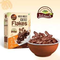 Desi Nutri Multi Millet Health Choco Flakes | Ready to Eat Choco Flakes | Millet Choco Flakes | Choco Flakes - 345 gms | Rich in Iron & Calcium image 4