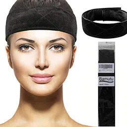 bamutu Wig Grip Headband for Women Adjustable Velvet Wig Grip Bands Non Slip Extra Hold Wig Head Hair Band to Keep Wig Secured(Black) image 1