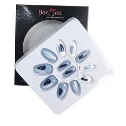 BEROMT 12 Pcs Long-Lasting Reusable Lightweight Salon Finish Press On Nail Tips - 749 image 1