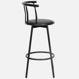 nilkamal Bayern Metal Bar Stool In Black Colour image 5