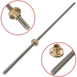 300mm Trapezoidal 4 Start Lead Screw 8mm Thread 2mm Pitch Lead Screw with Copper Nut-picture-22