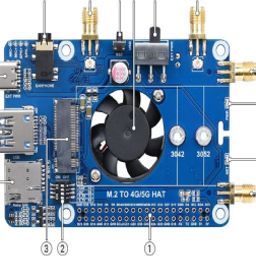 Waveshare SIM7600G-H M.2 4G HAT for Raspberry Pi, LTE CAT4 High Speed, 4G/3G/2G, GNSS, Global Band-picture-17
