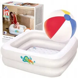 intelligent Inflatable (IND*92) Paddling Pool 86 x 86 x 25 cm Swimming Pool Inflatable Swimming Pool image 2