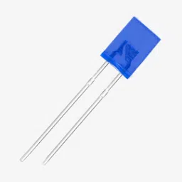 5mm Rectangle 2-Pin Through-Hole Flat Top Diffused LED - Blue-picture-10