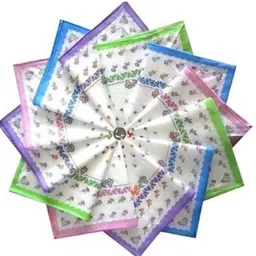 aesthetic THE ASTHETIC FloraL print women soft cotton Ladies Hankies(pack of 12)s ["Multicolor"] Handkerchief-image-15