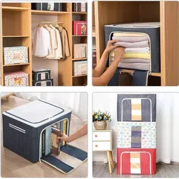 E Solutions WARDROBE ORGANISER/STORAGE-186 (44LITERS) Poly-canvas Laundry Bag-image-14