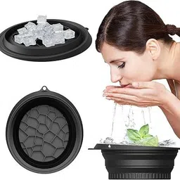 primenterprise Silicone Massage Bowl "Silicone Ice Facial Bowl, Foldable and Reusable Cold Therapy Face Bath Basin" Disposable-picture-34
