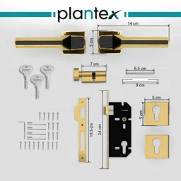 plantex Brass, Zinc Alloy Glossy Handlesets image 5