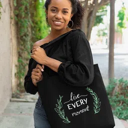 eco vibes Women Black Tote-picture-23