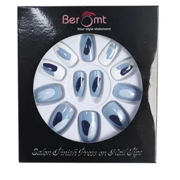 BEROMT 12 Pcs Long-Lasting Reusable Lightweight Salon Finish Press On Nail Tips - 749 image 2