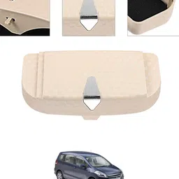 ayw Universal Multiuse Beige New Style Sunglass Holder For Car-94 White Car Sunglass Clip Holder image 1