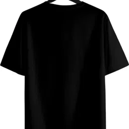 tee culture store Women Typography, Printed, Graphic Print Round Neck Pure Cotton Black T-Shirt image 5