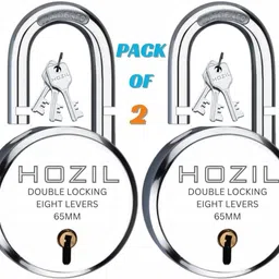hozil 0-3 65mm with 3keys, double locking, hardened shackle, 8 levers Padlock-picture-10