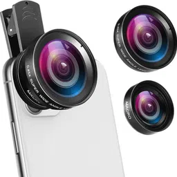 DRUMSTONE 2-in-1 Camera Lens Kit|0.45X Wide Angle Lens + 15X Macro Lens Mobile Phone Lens image 2