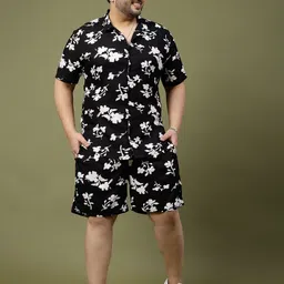 rigo Men Night Suit Set Black Printed image 3