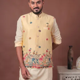 varbandhan Embroidered Men Waistcoat image 1