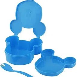 sonanshi Blue Mickey Mouse Lunchbox & Pencil Box Mickey Mouse Art Plastic Pencil Box image 4