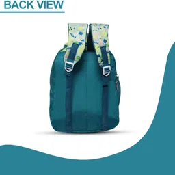 little munchkins Medium 30 L Backpack Stylist Monkey Printed Hard Core Cell , School Bag For Kids , Sea Green Color image 2