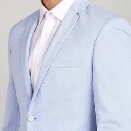 park avenue Men Solid Single Breasted Casual Blazer image 5