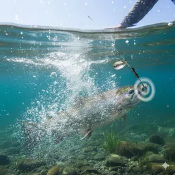 coral india Spinner Bait Brass Fishing Lure image 2