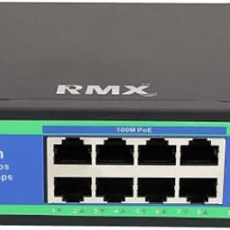 kathiriyas RMX 8-AI Port Ethernet PoE++ Switch Support with AF 2-Port Network Uplink Port 8 Ports 100 Mbps Unmanaged Network Switch-image-80