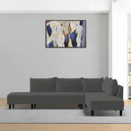 febonic Ira Fabric 6 Seater Sofa Cum Bed Lhs In Charcoal Grey Colour-picture-21