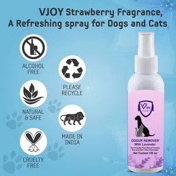 vjoy Pet Perfume Spray For All Pets - Controls Odor,Daily Use, Lavender Fragrance Deodorizer image 5