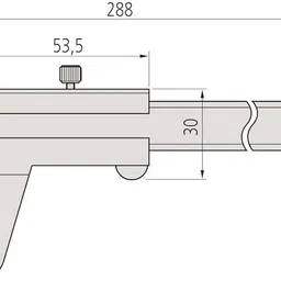 mitutoyo 530-118 Vernier Calipers, Stainless Steel | for Inside, Outside, Depth & Step Measurements Metric | 200mm Range, -0.03mm Accuracy, 0.02mm Resolution, 50mm Vernier Caliper image 3