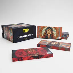 trp Essentials Journeys Rolling Paper (66 Paper+Filter) Unbleached with Magnet Pouch Organic Brown King Size 13 gsm Drawing Paper image 4