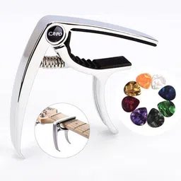 gracecharm Spring Guitar Capo with 5 Picks Free Spring Guitar Capo-picture-11