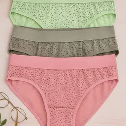 fiveflag Pack of 3 Women Hipster Multicolor Panty-picture-25