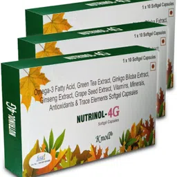knoll Nutrinol-4G For Healthy Heart,Body, Energy Booster & Brain Sharpner Softgels-picture-12