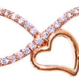 nilu's collection American Diamond Rose Gold Plated Mangalsutra for Women (With Chain) Copper Pendant image 4