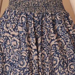 zwerlon Women Embroidered A-line Blue Skirt image 4