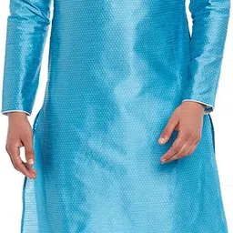 larwa Men Silk Blend Kurta Churidar Set-picture-18