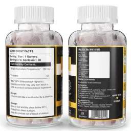 Nutrabud Pure Shilajit/Shilajeet Gummies 100mg For Men, Women - 60 Gummies image 2